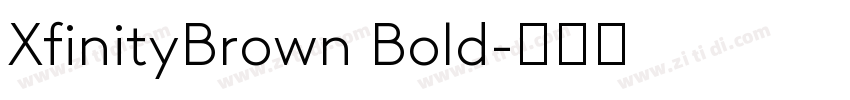 XfinityBrown Bold字体转换